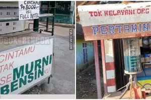 12 Tulisan kocak di pom bensin, bikin garuk kepala