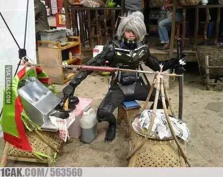 potret lucu bapak bapak jualan Berbagai Sumber