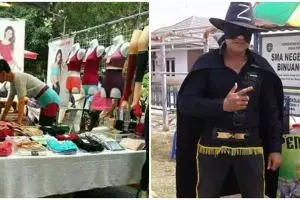 10 Potret lucu bapak-bapak jualan ini bikin nyengir lebar