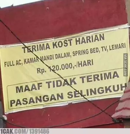 Terima kos absurd Berbagai sumber
