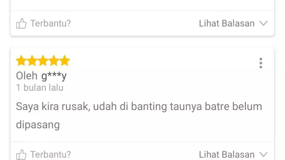 Review barang elektronik Twitter
