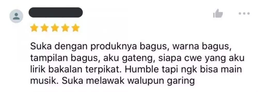 Review barang elektronik Twitter