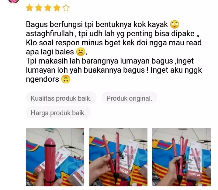 Review barang elektronik Twitter