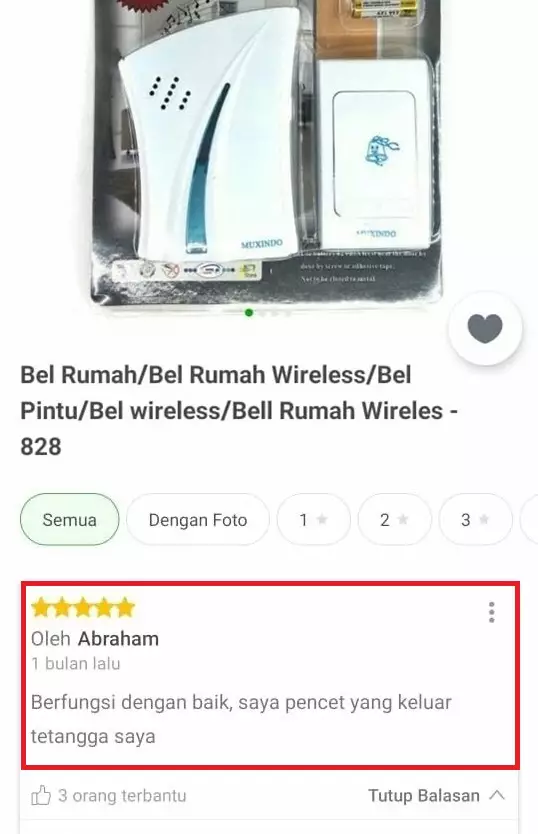 Review barang elektronik Twitter