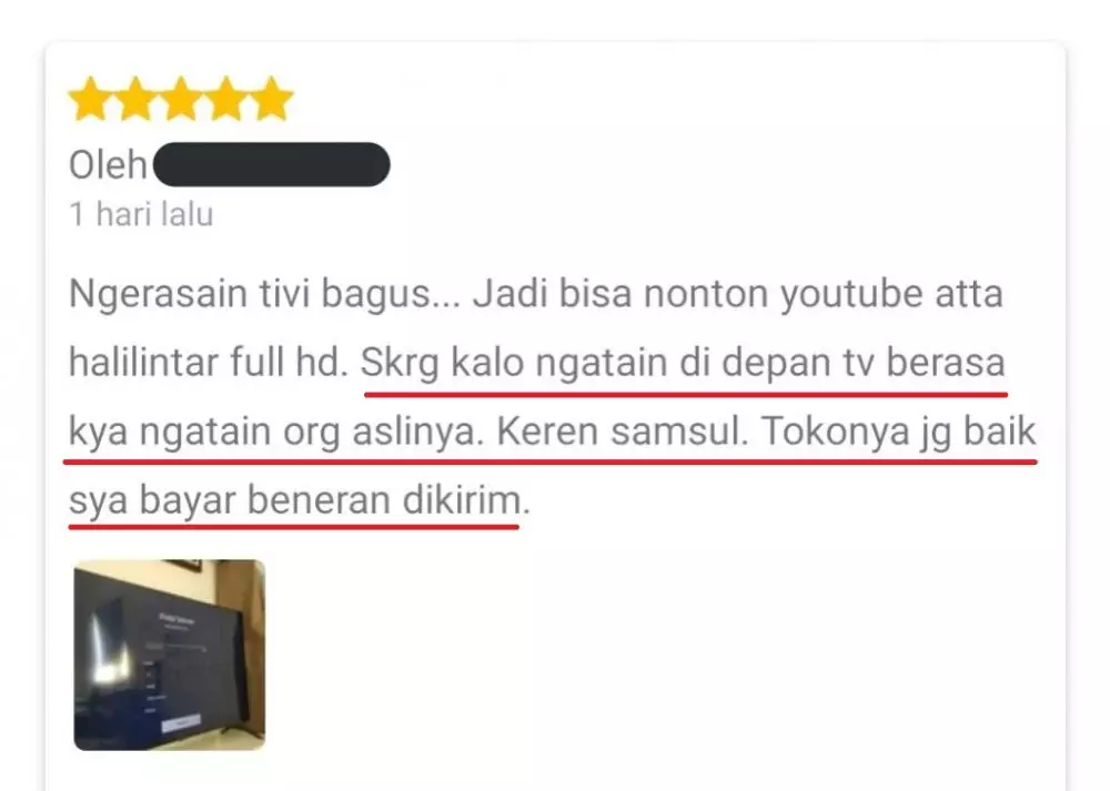 Review barang elektronik Twitter