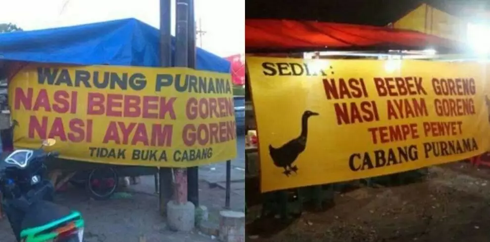 spanduk jualan nasi goreng  Berbagai Sumber