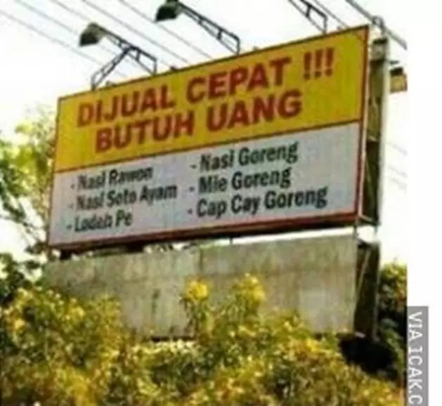 spanduk jualan nasi goreng  Berbagai Sumber