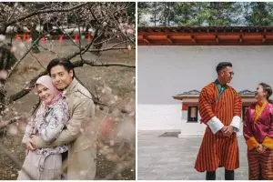 Gaya prewedding 6 seleb kenakan busana adat Sumatera, menawan