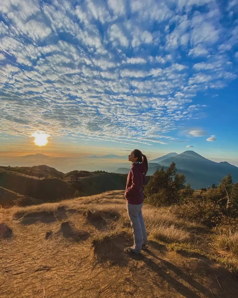 Potret Dinda Kirana daki gunung © 2020 brilio.net