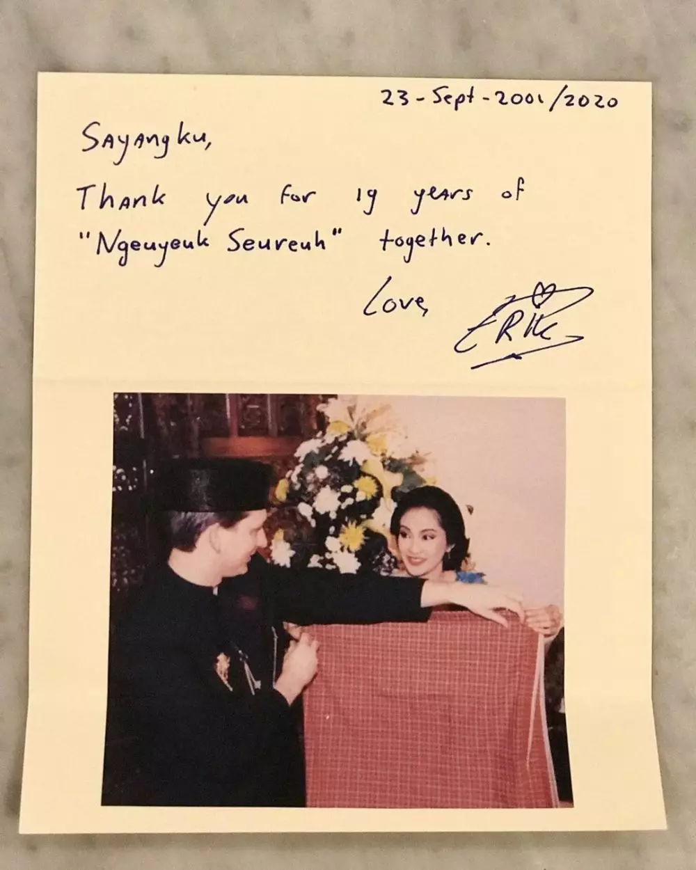 surat cinta seleb berbagai sumber