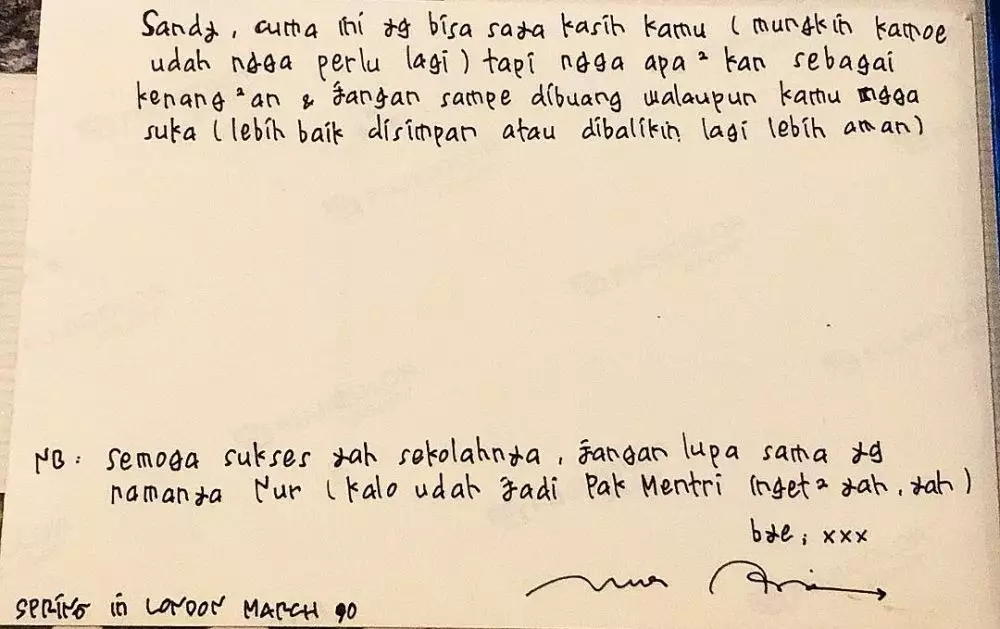 surat cinta seleb berbagai sumber