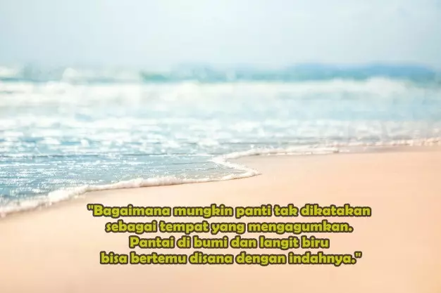 Kata-kata tentang pemandangan pantai freepik.com