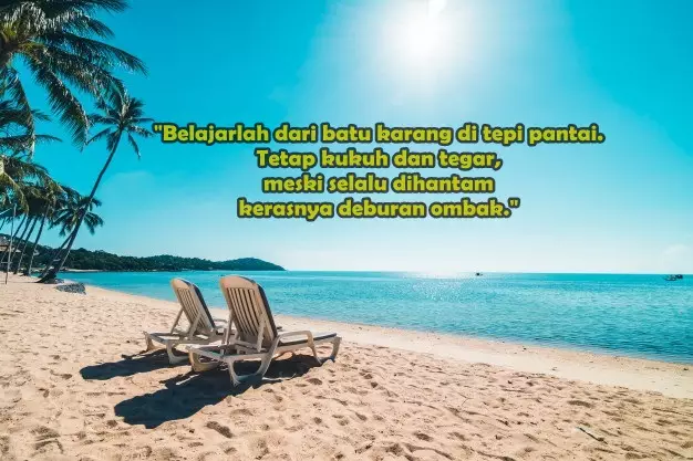 Kata-kata tentang pemandangan pantai freepik.com