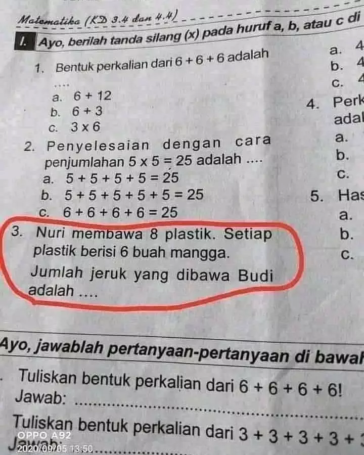 Soal matematika absurd Berbagai sumber Soal matematika absurd Berbagai sumber