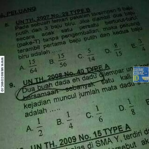 Soal matematika absurd Berbagai sumber Soal matematika absurd Berbagai sumber