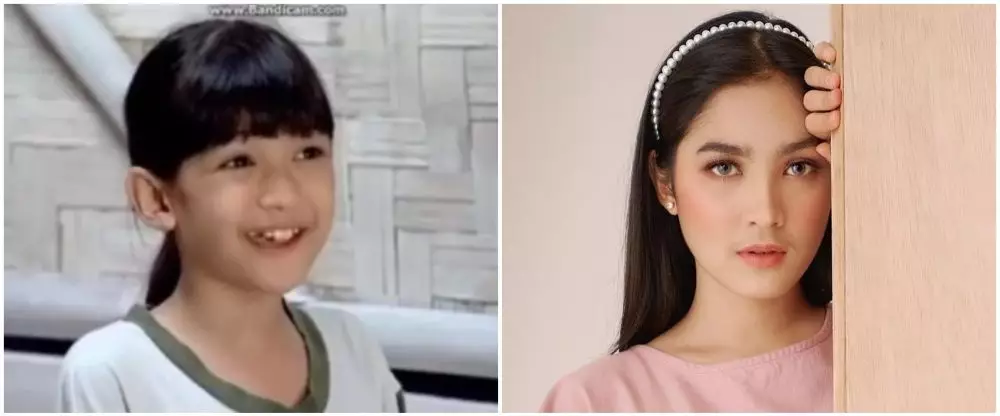 Potret masa kecil pemain Samudra Cinta berbagai sumber