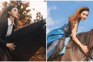 Pemotretan 10 seleb naik kuda, gayanya bikin terpana