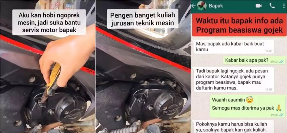 Pemuda lolos beasiswa TikTok/@dzikru.rahman