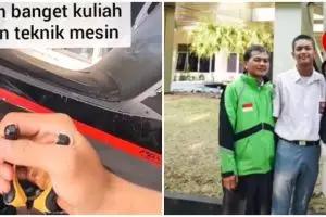 Kisah pemuda lolos beasiswa kuliah perusahaan ojek online, bikin haru