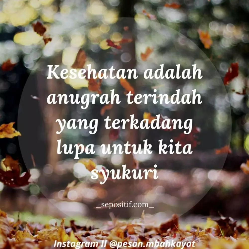 Kata-kata menjaga kesehatan berbagai sumber