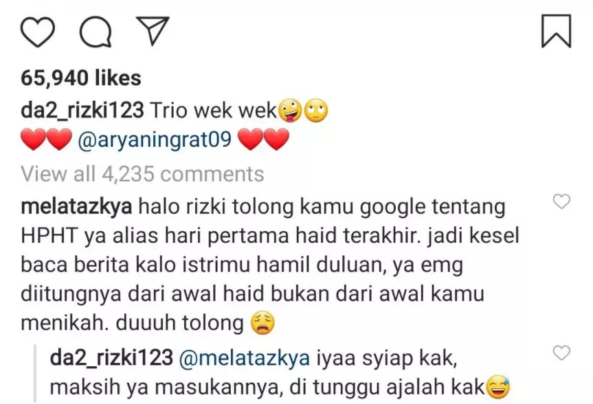 Rizki DA rencana tes DNA berbagai sumber