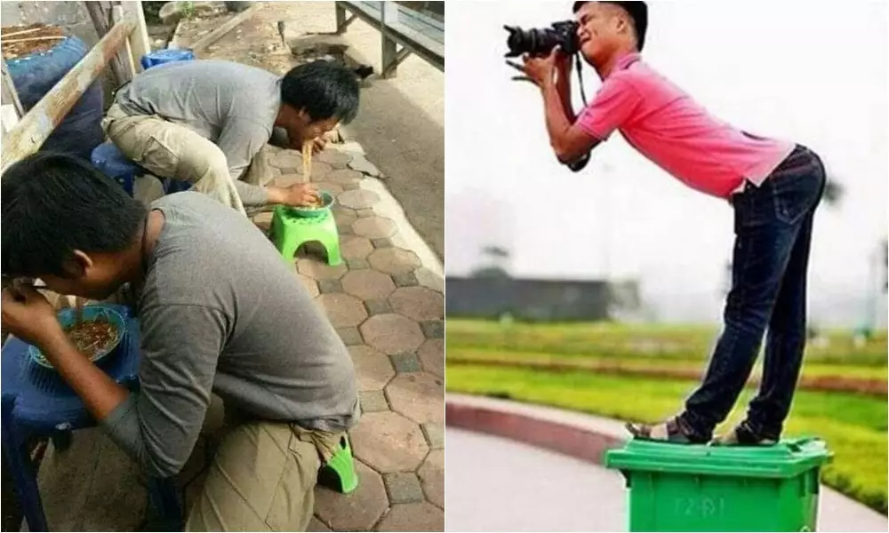 Orang motret vs objek foto Berbagai sumber