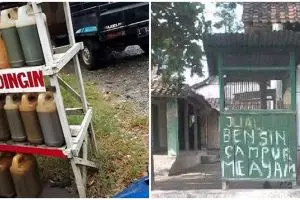 15 Tulisan lucu penjual bensin eceran ini bikin gagal paham