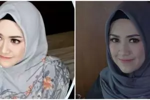 10 Pesona Happy Asmara tampil berhijab, cantik dan menawan