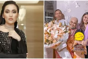 Hadir di momen ultah ibunda Ayu Ting Ting, sosok pria ini jadi sorotan