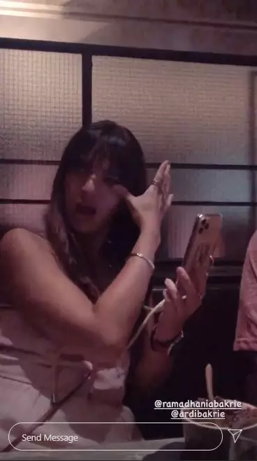 Nia menangis Ardi instagram 