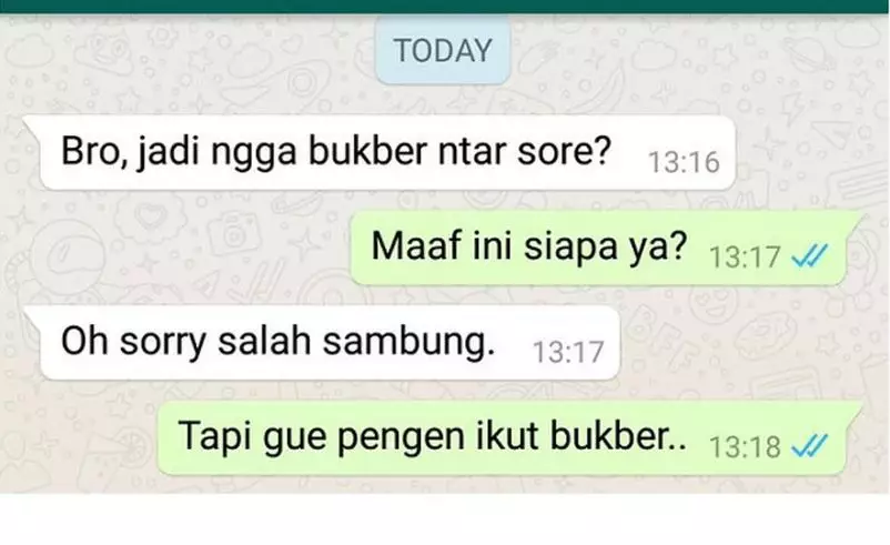 Chat salah sambung di WA berbagai sumber Chat salah sambung di WA berbagai sumber