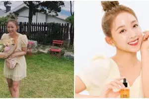 7 Pesona Dita Karang jadi model iklan skincare Korea, cantik natural