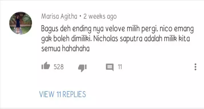 Komentar di video musik YouTube berbagai sumber Komentar di video musik YouTube berbagai sumber