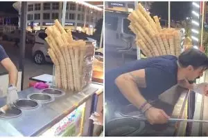 Biasa jahil, aksi penjual es krim ke pembeli difabel ini bikin haru