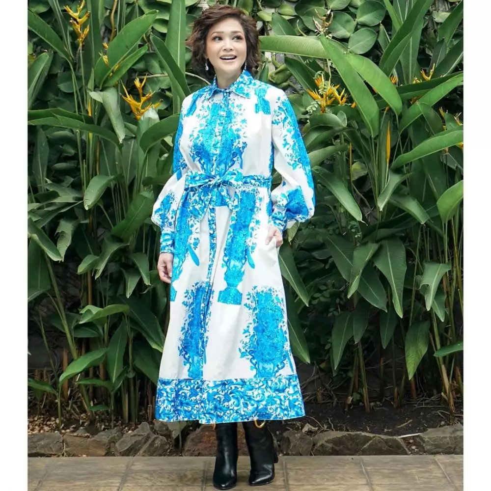 penampilan baru maia dengan rambut curly © 2020 Instagram/@maiaestiantyreal