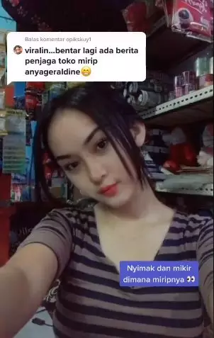 penjaga toko mirip anya geraldine Berbagai sumber