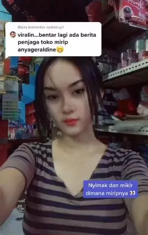 penjaga toko mirip anya geraldine Berbagai sumber