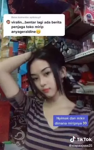 penjaga toko mirip anya geraldine Berbagai sumber