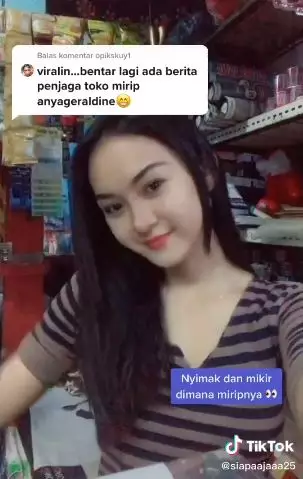 penjaga toko mirip anya geraldine Berbagai sumber
