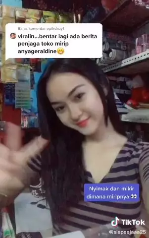 penjaga toko mirip anya geraldine Berbagai sumber
