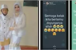 Baru sehari menikah, wanita ini harus rela kehilangan suami selamanya