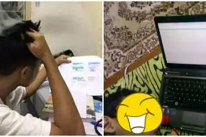 10 Potret mahasiswa pas mabuk tugas, lucunya bikin tepuk jidat