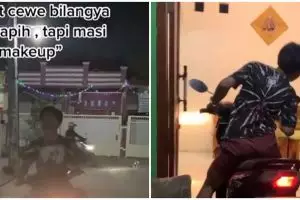 Viral video lelaki jemput pacar di rumah, nyeleneh tapi kocak