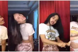 Aksi pria main TikTok ikuti gaya Anya Geraldine, gayanya kocak