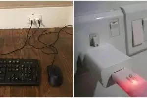 20 Potret absurd orang asal colok alat elektronik ini bikin heran