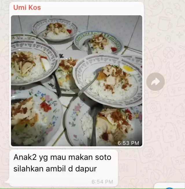 ibu kos bagi makanan Twitter