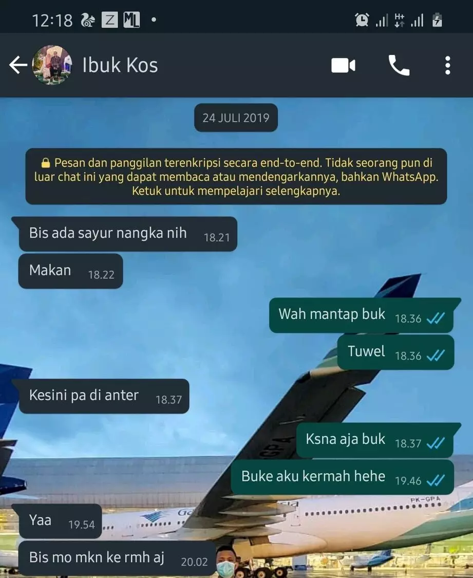 ibu kos bagi makanan Twitter