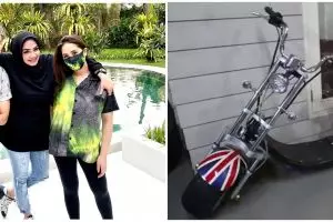 7 Penampakan barang mewah di rumah Rieta Amilia, ada motor antik