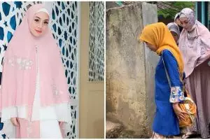 10 Pesona Celine Evangelista pakai hijab, penampilannya curi perhatian