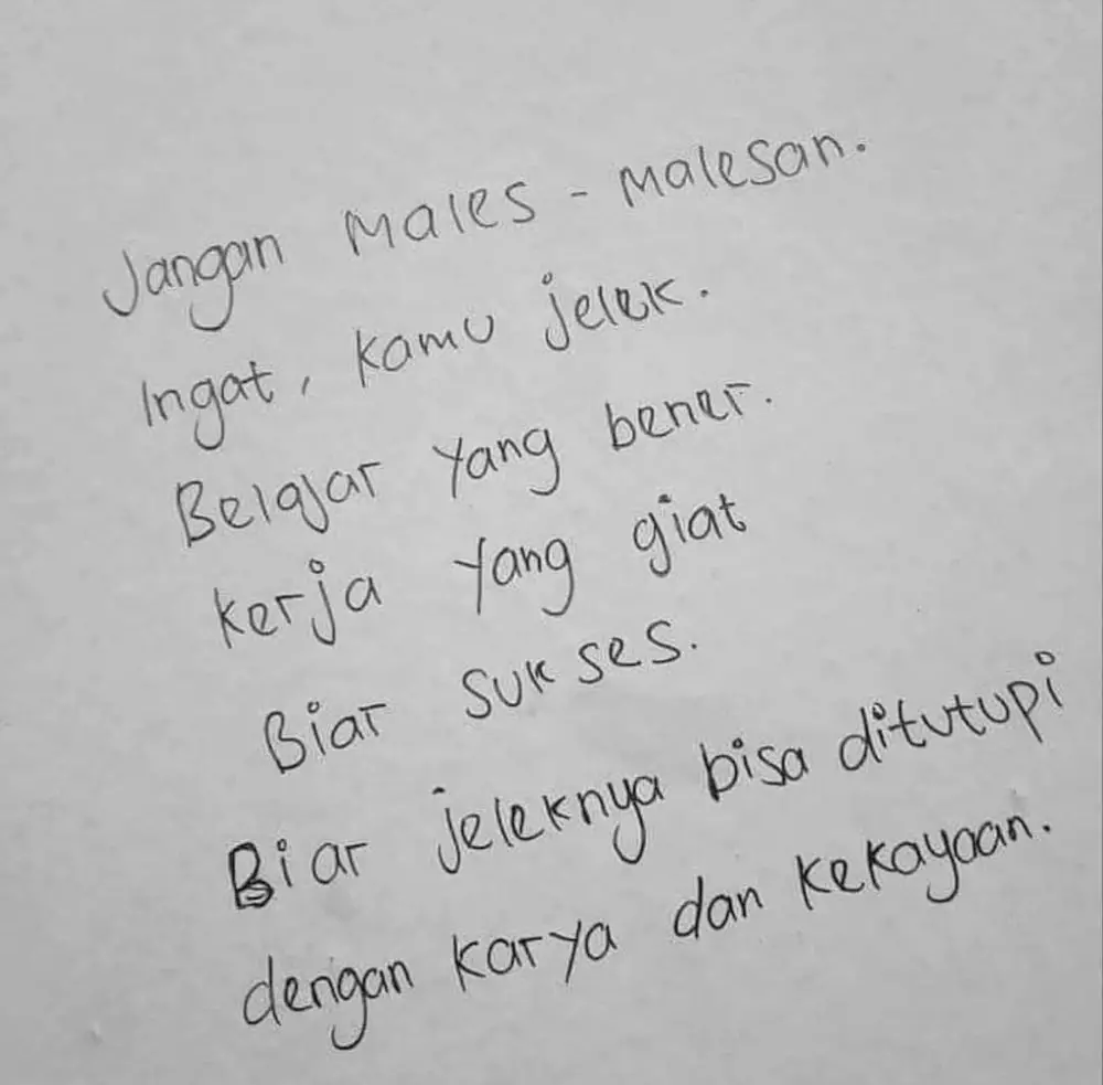 Tulisan motivasi di tembok Twitter Tulisan motivasi di tembok Twitter